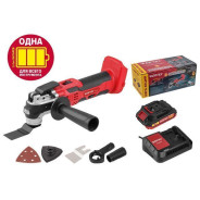 Аккумуляторный  многофункциональный инструмент (реноватор), 18В, 1АКБ 2,0 А/ч,  И ЗУ, 20000 об/м,  С...WORTEX 325246