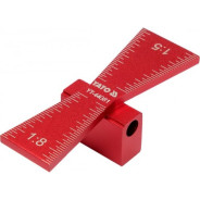 Шаблон для соединения "ласточкин хвост" 64x23x18mm.  YATO YT-44081