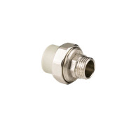 Американка ПП наружная резьба 25х1/2", серый  РосТурПласт 15809