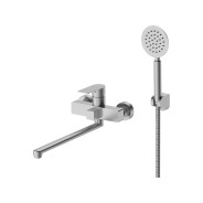 Смеситель для ванны (SUS 304) D35, серия LES  (Излив поворотный, длина 322 мм. Лейка и душ в комплек...AV Engineering AVLES7-BW0