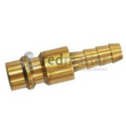 Штуцер для быстроразъема "елочка" 6мм (латунный)  Partner BSE2-2PH