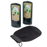 Набор( шампунь.гель для душа.мочалка -рукавица.пакет 20*25)  ...La and Te beaute LTMEN6