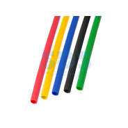 Набор термоусадочной трубки 4,0 / 2,0 мм, пять цветов, упаковка 50 шт. по 1 м,  ...REXANT 29-0154