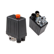 Прессостат четырехходовой для компрессора, резьба - 1/4" - 4шт, давление ВКЛ - 6бар, ОТКЛ - 8ба...ECO AES-414P