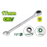Ключ комбинированный с трещоткой 17 мм  DYLLU DTSA5117