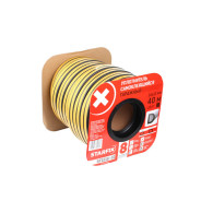 Уплотнитель гаражный "D" черный 14х12mm 40м  STARFIX SF1016-01