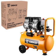 Компрессор безмасляный коаксиальный DEKO DKAC-O24Deko 53175