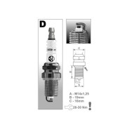 Свеча зажигания DR17YC (Упаковка - в блистере по 4 шт.)  BRISK 443221326410-A