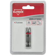 Биты PH3 50 мм (2 шт./Блистер)  ELITECH 189270