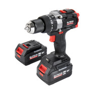 Дрель-шуруповерт ударная CD 20BL2 аккумуляторная ,HD 20В, 2АКБ 4,0 А/ч, 130 Нм, BL , кейс,  ...ELITECH 205728