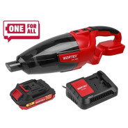 Аккумуляторный пылесос , 18В, автомобильный,  1АКБ 2 А/ч и ЗУ 2 А, 600 мл, 8 кПа, 11.7 л/с, CVC 1860...WORTEX 1325404