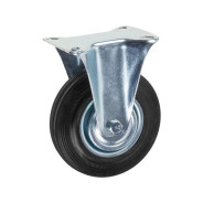 Опора колёсная d-125мм неповоротная, резиновая  STARFIX SMF-76430-1