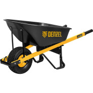 Тачка строительная, усиленная, объем 140 л, 230 кг, колесо 15х6.00-6 Denzel ...DENZEL 68999