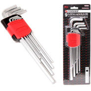 Набор ключей шестигранных 1/16"-3/8", 9пр.  Forsage F-5093XLS
