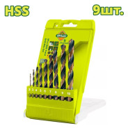 Набор сверл по металлу 2-10 мм (9 шт.)  DYLLU DTTD6B02
