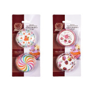 Формы для выпечки кексов, бумажные, "Праздник", 50 шт., 5х3 см (дизайн в ассортименте)  ...MARMITON 17052