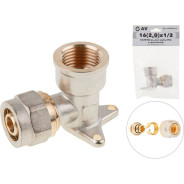 Колено вн.-шт. 1/2"x16 mm  AV Engineering AVE309012