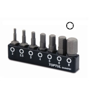 Набор бит шестигранных 7 шт. HEX  Toptul GAAV0701