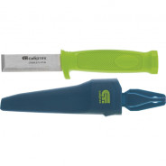 Нож-стамеска с чехлом, 195 мм, лезвие - 75 мм  Сибртех 79018