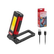 Фонарь светодиодный аккумуляторный CF 1840 в кор. (5 В, 1.8 Ач, макс 180 Лм (передний), макс 400 лм ...WORTEX 1323365