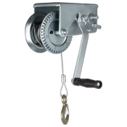 Лебедка шестеренчатая, тяга - 0.8 т, тросовая  Matrix 522735
