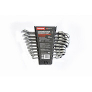 Набор ключей комбинированных трещоточных с шарниром 9 пр. (8 - 19 мм.)  ...Patron P-51092F