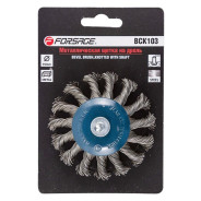 Кордщетка дисковая с хвостовиком для дрели 75мм  Forsage F-BCK103