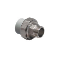 Американка ПП наружная резьба 32х1 1/4", серый  РосТурПласт 15812