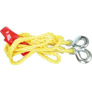 Трос буксировочный плетеный синтетический в комплекте с крюками (1450кг)  ...VOREL 82201