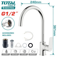 Смеситель для раковины однорычажный  TOTAL TSLBM23401
