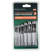 Пробойники, набор 7пр. (4, 6, 8, 10, 12, 14, 16 мм.)  Rock FORCE RF-3791