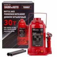 Домкрат бутылочный 30т с клапаном (h min-255мм, h max-405мм, ход штока-150мм) Baum Auto ...BaumAuto BM-T93007