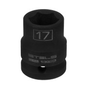 Головка ударная шестигранная, 17 mm, 1/2", CrMo  Stels 13922