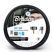 Шланг ПВХ армированный для подкачки колес с наконечниками 8м. 15bar, Италия  ...BRADAS P/KP08