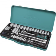 Набор торцевых головок с трещоткой, 1/2" и 1/4", 68 предм.  ...Stels 13576