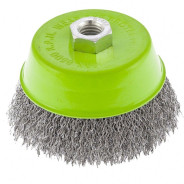 Щетка для УШМ, 100 мм, М14, "чашка", витая проволока 0.3 мм  ...Сибртех 746057