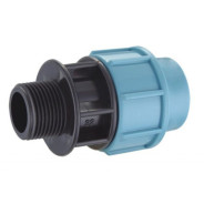 Ниппель ПЭ 20 х 1" нар.,  AV Engineering AVE1062001