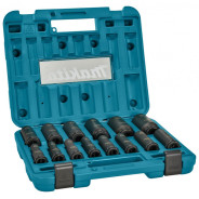 Набор головок ударных 10-32 мм (1/2", 14 шт) Impact Black   MAKITA E-16586