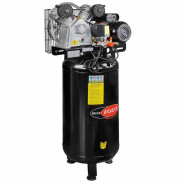 Компрессор 2-х поршневой с ременным приводом вертикальный (2.2кВт, ресивер 100л, 250л/м, 220В) RockF...Rock FORCE RF-265-100( vertical)