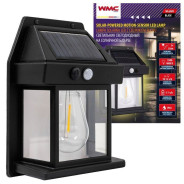 (к-т 5шт.)Светильник светодиодный на солнечной батарее с датчиком движения черный (3.7В/1200мАч,SMD2...WMC TOOLS WMC-WL6009 BLACK(к-т 5шт.)