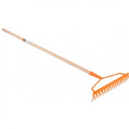Грабли металлические 14 зубые с деревянным черенком 130см  ...FLO 35758