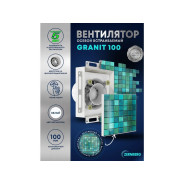 Вентилятор вытяжной встраиваемый Granit 100 matte white  ZERNBERG 1446471