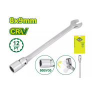 Ключ торцевой комбинированный с шарниром 8-9 мм  DYLLU DTTH2E01