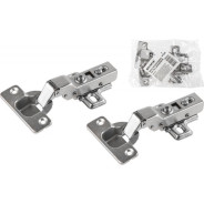 Петля полунакладная с доводчиком Clip-on (2 шт в пакете)  STARFIX SMF-95521-2