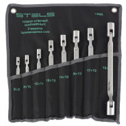 Набор ключей шарнирных, CrV, 8шт., 12 гран.  Stels 14965