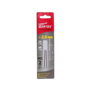 Сверло по металлу ц/х 2.0х24х49 mm HSS. комплект из 2-х шт   WORTEX WDB020049M2211