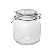 Банка для сыпучиx продуктов стеклянная WECKER 1000 мл (Банка с бугельным замком)  ...PERFECTO LINEA 34-211609