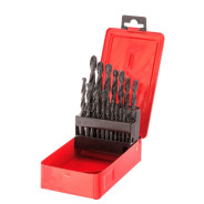 Набор сверл по металлу, 1-10 мм (шаг 0.5 мм, 3.2, 4.8 мм), HSS, 21шт, мет.бокс, цилин.хв.  ...Sparta 723755