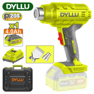 Фен строительный (термовоздуходувка) аккумуляторный , 20В, 1АКБ 4,0 А/ч,  ...DYLLU DTKH1B012