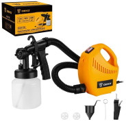 Краскопульт электрический,  220 В, HVLP, 720 Вт, сопло 1 / 1,8 / 2,5 мм, нижний бачок 800 мл,  DEKO ...Deko 085-1331